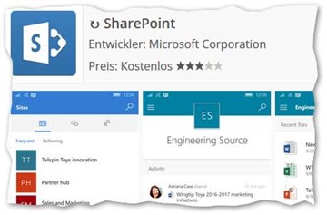 App-Übersicht SharePoint- und Office 365 (1): Apps für Windows-Tablets und Smartphones
