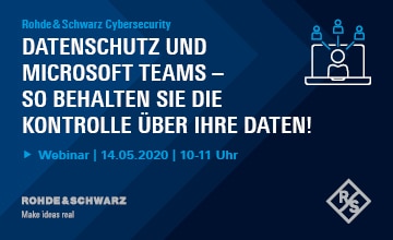 WEBINAR-Einladung: 'Mehr Datenschutz in Microsoft Teams – Dokumentenhaltung jenseits der Cloud' am 14.5.