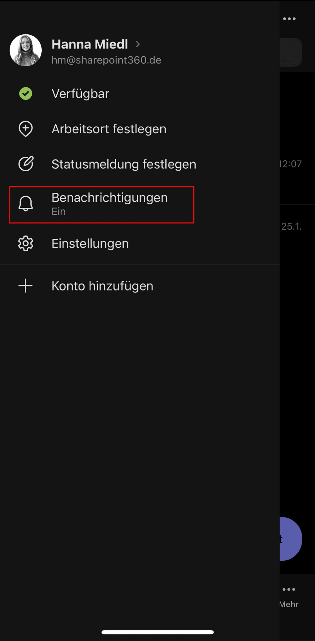 Teams App Ruhezeiten