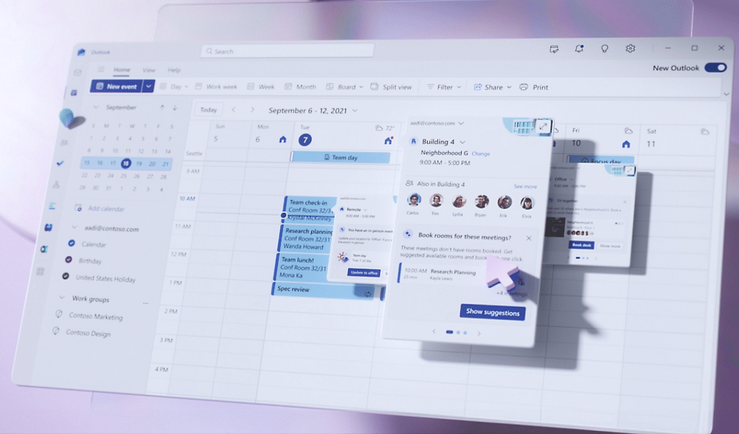 Neues Microsoft Places ermöglicht Raumplanung mit Copilot-Integration