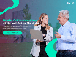 Prozesse optimieren mit SharePoint-Vertragsmanagement – d.velop contracts kostenlos testen
