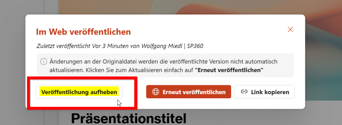Einfacheres Teilen von Office-Dateien mit 'Im Web veröffentlichen' im web veröffentlichen (6)