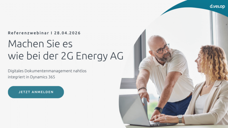 Webinar: 'Digitales Dokumentenmanagement bei der 2G Energy AG' am 28.4. sharepoint360 website webinar2g 31.03.2026