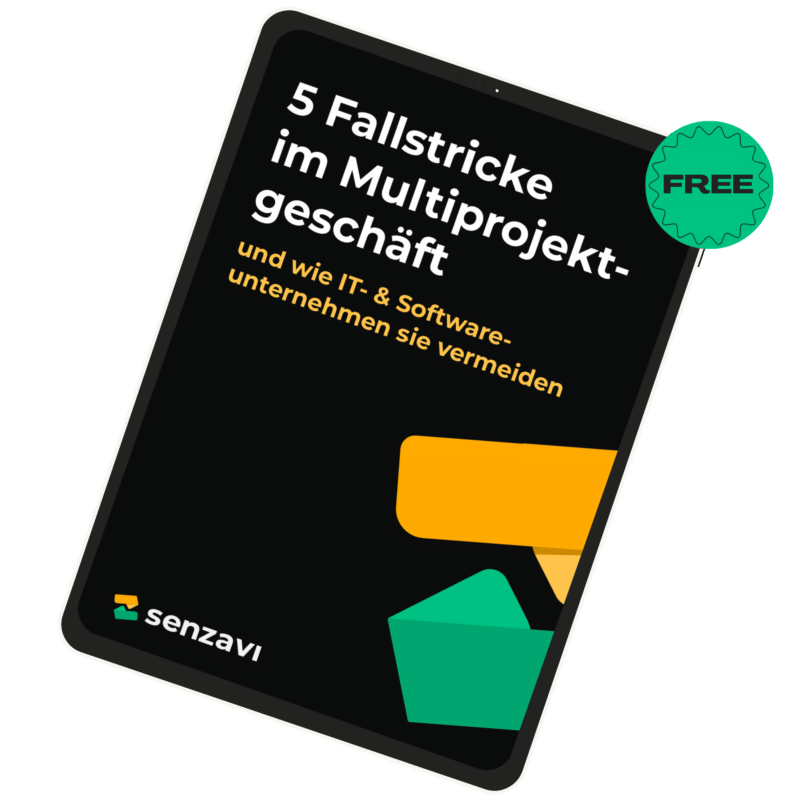 Whitepaper: 5 Tipps gegen Fallstricke im Multiprojektmanagement mockup whitepaper