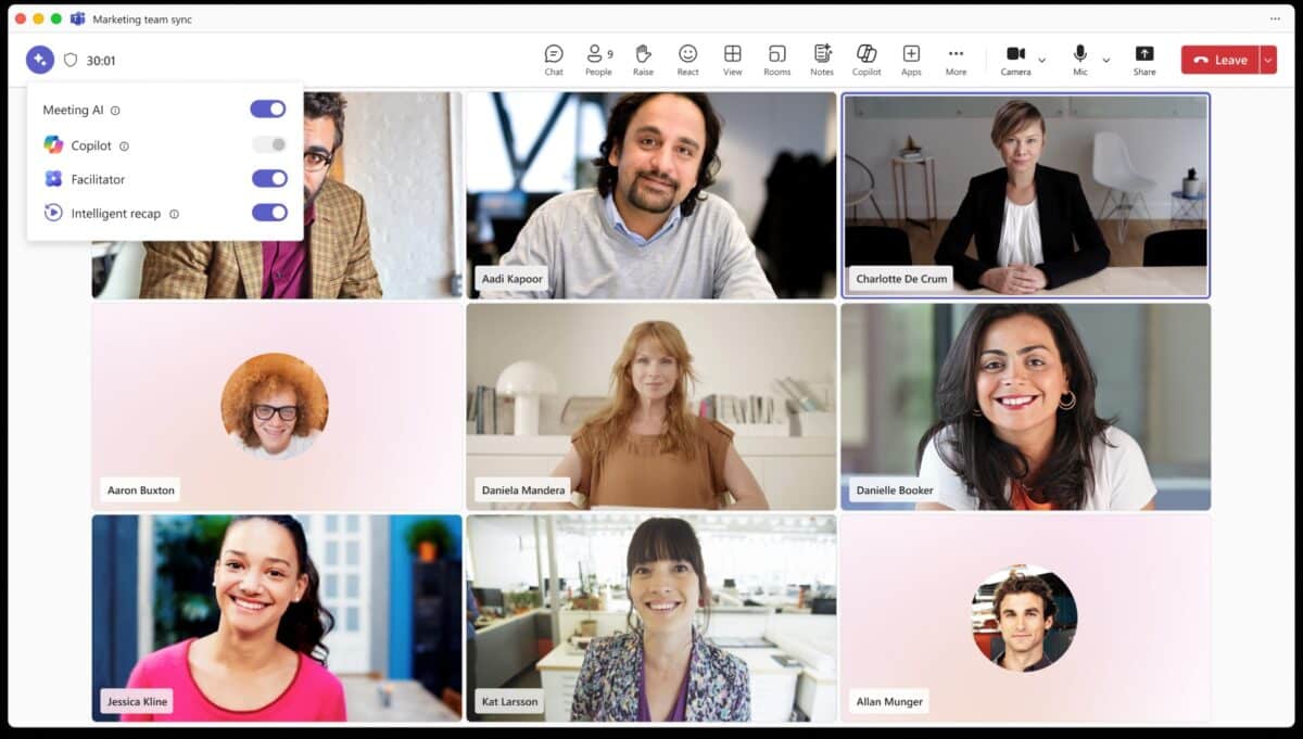 KI-Rückzieher bei Teams: Copilot und Meeting AI lassen sich in Besprechungen abschalten meeting ai control in microsoft teams