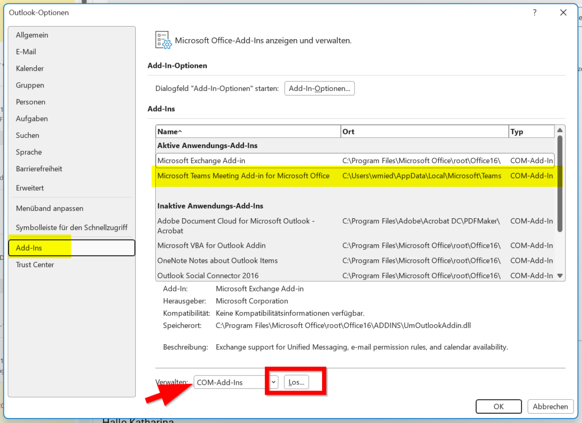 Teams fehlt in Outlook: So bringen Sie die Besprechungsfunktion zurück outlook teams tipps 1