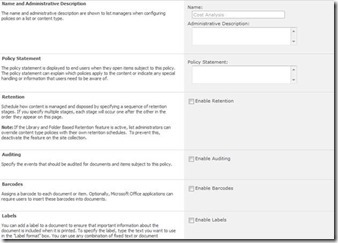 SharePoint Aufbewahrung