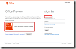Office 365 Anmeldung für den Office 2013-Test