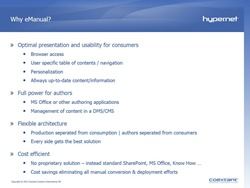 Coextant Hyper.Net - eManual Engine für SharePoint - Why eManual